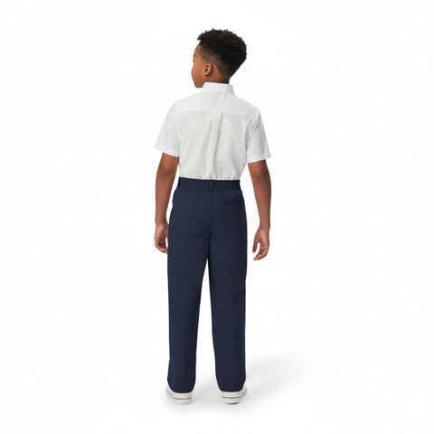 French Toast Boys Pull-on Relaxed Fit School Uniform Pant (Standard & Husky), Navy, 10