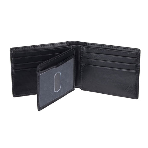 Columbia Men's Johnstown RFID Blocking Extra-Capacity Slimfold Wallet, Black, One Size Columbia