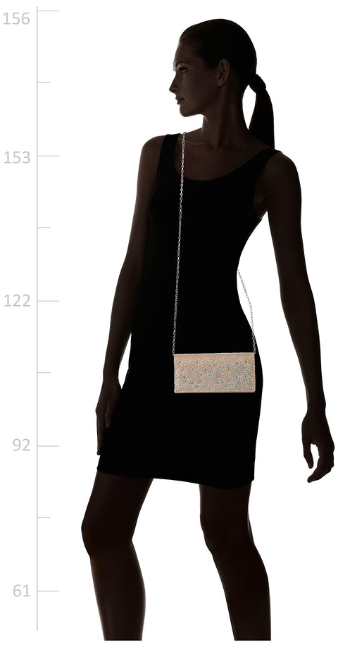 Jessica McClintock Chloe Sparkle Stones Evening Clutch, Champagne Jessica McClintock