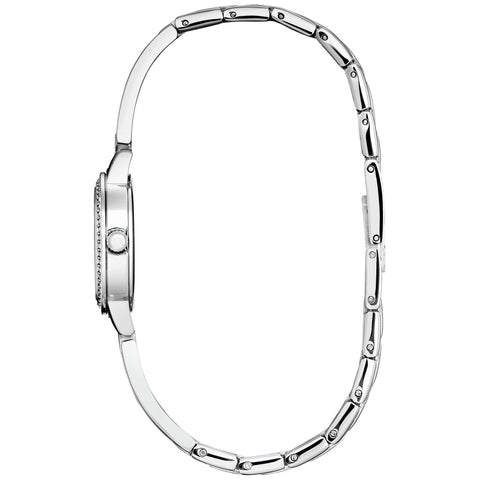 Citizen Quartz Women's Watch, White Dial, Stainless Steel, Classic, Silver-Tone Citizen