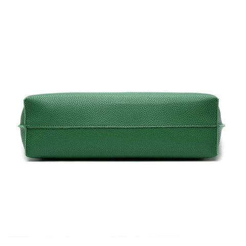Dreubea Women's Soft Faux Leather Tote Shoulder Bag from, Big Capacity Tassel Handbag Forest Green Dreubea