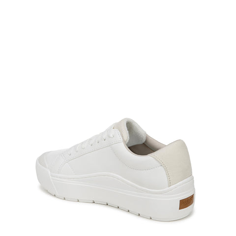 Dr. Scholl's Shoes Womens Time Off Platform Slip On Fashion Sneaker,White Smooth,8