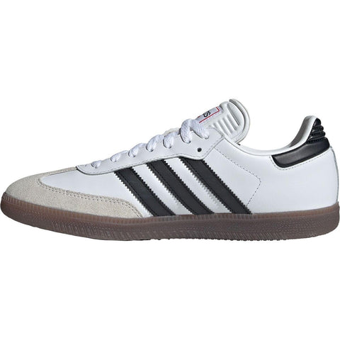 adidas Unisex Samba Indoor Sneaker, White/Black/Vivid Red, 7 US Men