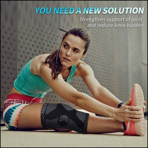 NEENCA Professional Knee Brace for Pain Relief, Medical Knee Support with Patella Pad & Side Stabilizers, Compression Knee Sleeve for Meniscus Tear, ACL, Joint Pain, Runner, Workout - FSA/HSA Eligible NEENCA