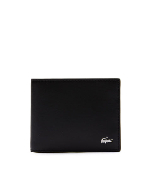 Lacoste Men's Fitzgerald Small Billfold Wallet, Black, One Size Lacoste
