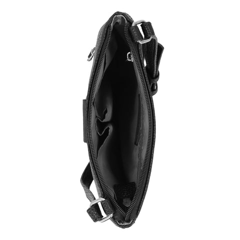 Nautica Lakeside Signature Jaquard North South Crossbody Bag, Black (Out and About) Nautica