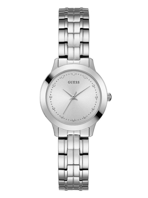 GUESS Classic Slim Stainless Steel Bracelet Watch. Color: Silver-Tone (Model: U0989L1) GUESS