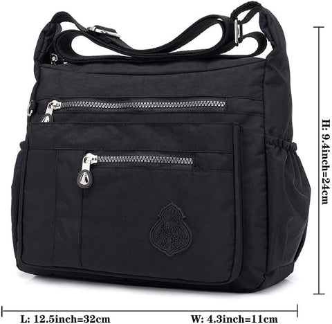 MINTEGRA Crossbody Bag for Women Nylon Waterproof Shoulder Purse Messenger Bag Lightweight Pocketbooks MINTEGRA