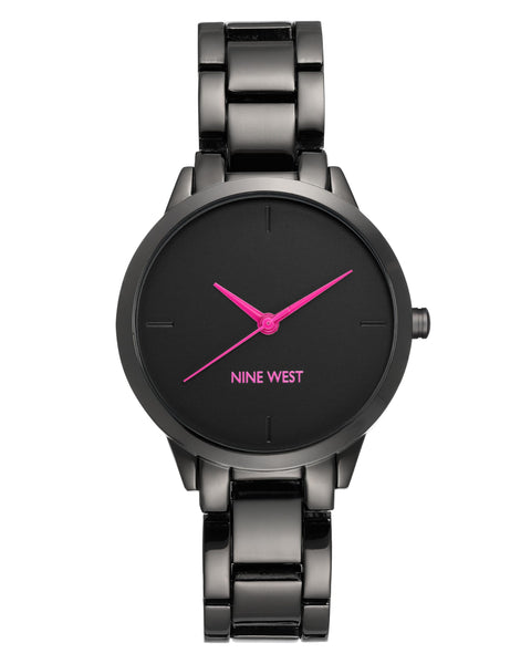 Nine West Women's Gunmetal Bracelet Watch, NW/2435PRGY