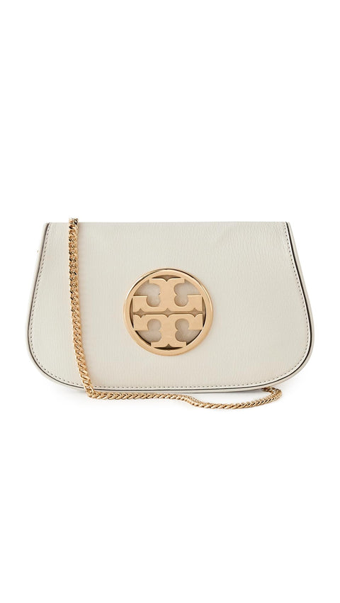 Tory Burch Women's Reva Clutch, New Ivory, Off White, One Size Tory Burch