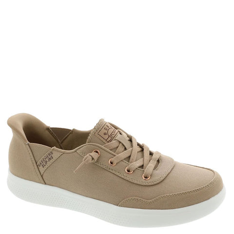 Skechers Women's Hands Free Slip-Ins Skip Cute - B Cute Sweet Sneaker, Tan, 7.5