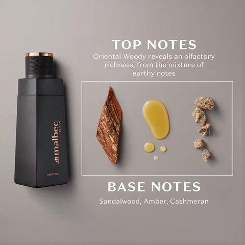 Malbec Black Eau de Toilette By O Boticario, Wine-Inspired Cologne For Men, Long-Lasting Men's Fragrances, Vanilla, Whiskey Woody & Amber Scent, 3.4 Ounce Malbec