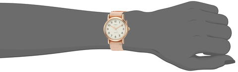Timex Women's TW2R59900 Weekender 31mm Pink/Rose Gold-Tone Nylon Slip-Thru Strap Watch Timex