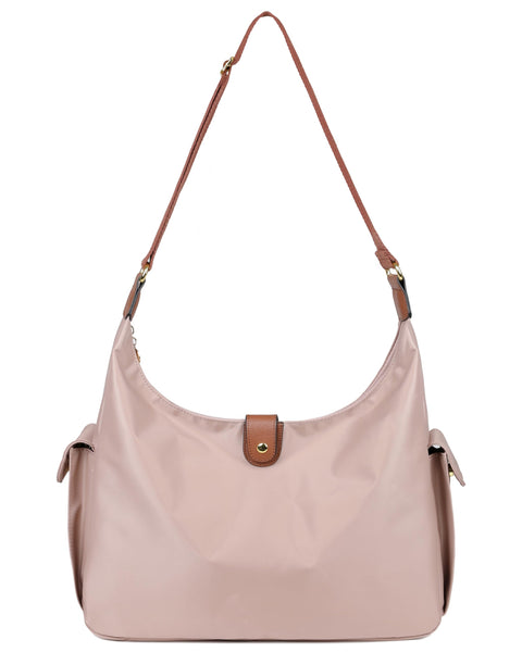 Mouteenoo Crossbody Purse for Women, Shoulder Tote Handbag Messenger Bag with Adjustable Shoulder Strap (Dusty Rose) Mouteenoo