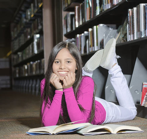 Brix Girls' Long Sleeve Tees - 4 -Pack Crew Neck Super Soft Cotton T Shirts. 7/8