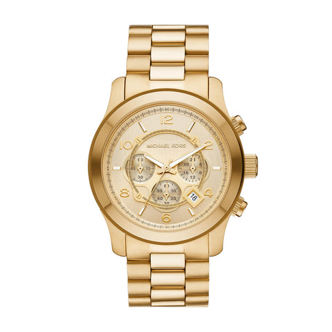 Michael Kors Runway Chronograph Gold-Tone Stainless Steel Men's Watch (Model: MK9074) Michael Kors