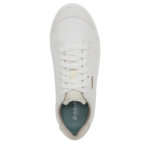 Dr. Scholl's Shoes Womens Time Off Platform Slip On Fashion Sneaker,White Smooth,8
