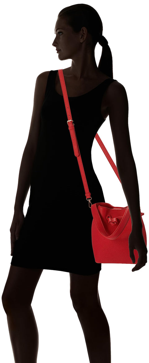 The Drop Women's Rochelle Bucket Bag, Red, one size The Drop