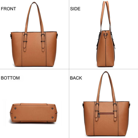 DMICXEL Women Purses and Handbags Tote Shoulder Bag Top Handle Satchel Bags for Ladies, Brown, One Size DMICXEL