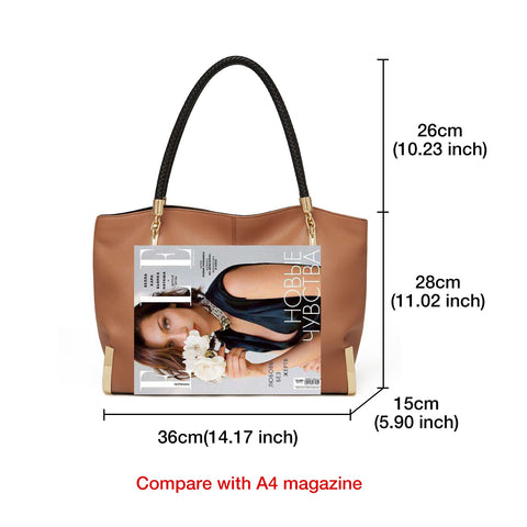 FOXLOVER Large Capacity Tote Handbags for Women, Women's Top-handle Bags Fashion Shoulder Bags Purses Minimalist design FOXLOVER