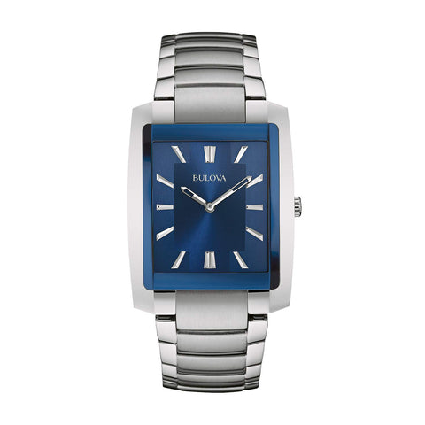 Bulova Men's Classic Rectangle 2-Hand Quartz Watch Style: 96A169 Bulova