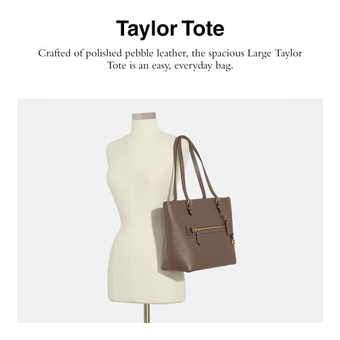 Coach Polished Pebble Leather Taylor Tote Coach