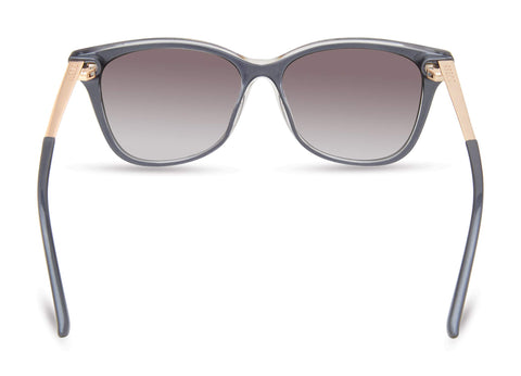 GUESS Women's Stud Acccent Square Sunglasses, Grey, 56mm GUESS