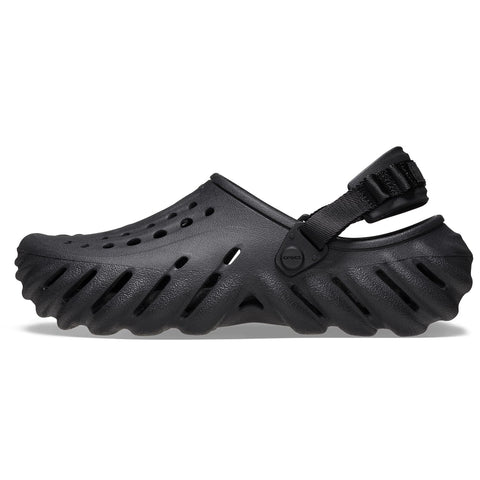 Crocs Unisex-Adult Echo Clogs, Black, 9 Men/11 Women