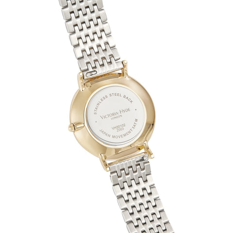 VICTORIA HYDE Ladies Watches Gold Quartz Women Watch Stainless Steel Band Waterproof Wrist Watch Set with Bracelet (Gold) VICTORIA HYDE