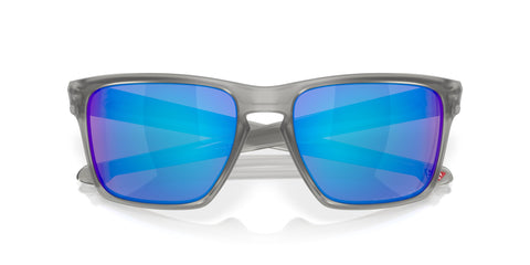 Oakley Men's OO9341 Sliver XL Rectangular Sunglasses, Matte Grey Ink/Sapphire Iridium Polarized, 57 mm