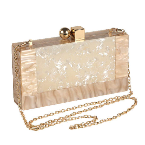 Menurra Women Acrylic Evening Clutch bag Glitter Marble Purse Handbag for Wedding Cocktail Party Prom Menurra