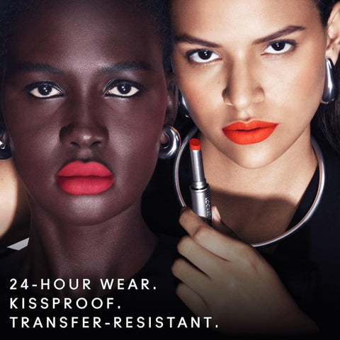 MAC Locked Kiss 24 Hour - Extra Chili for Women - 0.06 oz Lipstick MAC
