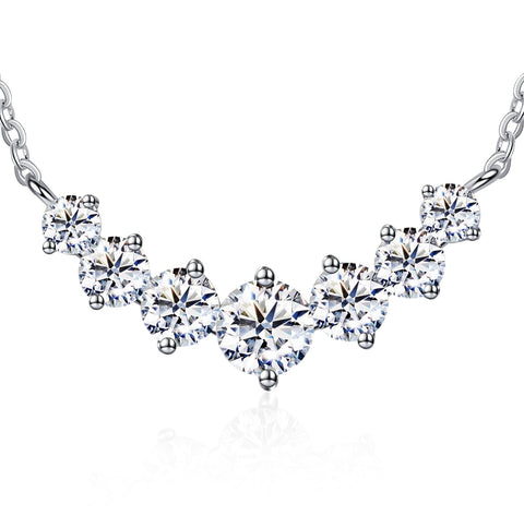 CNUGGCH Diamond Pendant Necklaces for Women, Moissanite Necklace 1.7Ct, Anniversary Birthday Gifts for Soulmate Wife, Jewelry Gift for Women Mom Girlfriend Girls Her CNUGGCH