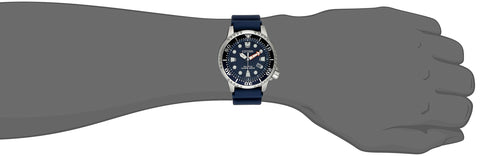 Citizen Promaster Dive Eco-Drive Watch, 3-Hand Date, ISO Certified, Luminous Hands and Markers, Rotating Bezel, Blue/Stainless (Model: BN0151-09L) Citizen