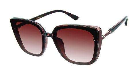 TAHARI womens Th769 Cat Eye UV Protective Women s Sunglasses Wear Year Round Elegant Gifts for Women 60 mm, Tortoise, mm US TAHARI