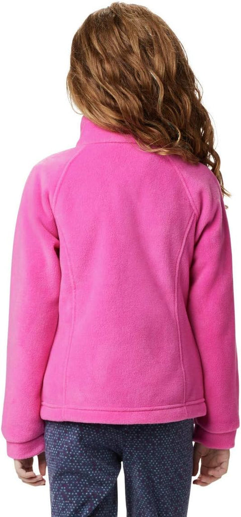 Columbia unisex-baby Benton Springs Fleece Jacket, Pink Ice, 2T
