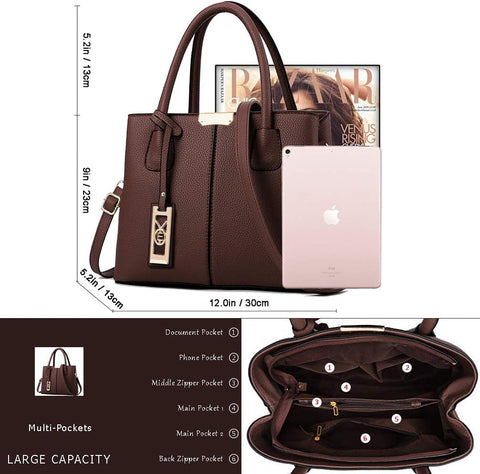 COCIFER Purses and Handbags for Women Shoulder Tote Bags Satchel Shoulder Bag COCIFER