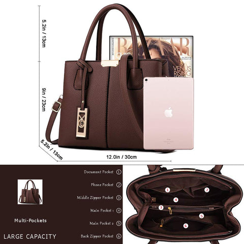 COCIFER Purses and Handbags for Women Shoulder Tote Bags Satchel Shoulder Bag COCIFER