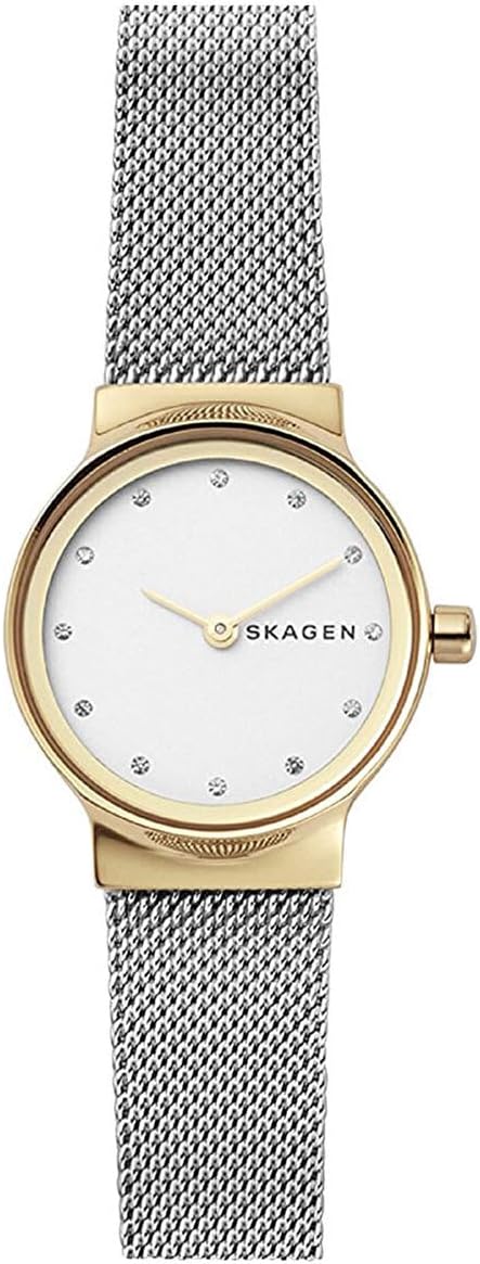 Skagen Women's Freja Stainless Steel Analog-Quartz Watch with Stainless-Steel Strap, Silver, 14 (Model: SKW2666) Skagen