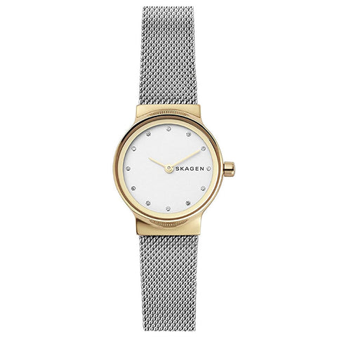 Skagen Women's Freja Stainless Steel Analog-Quartz Watch with Stainless-Steel Strap, Silver, 14 (Model: SKW2666) Skagen
