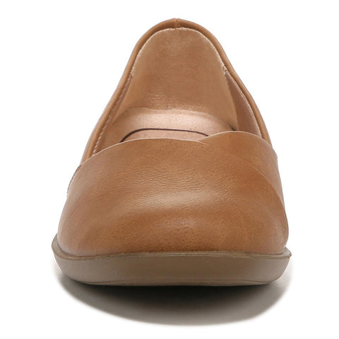 LifeStride Womens Notorious Ballet Flat, Tan, 10 Wide US