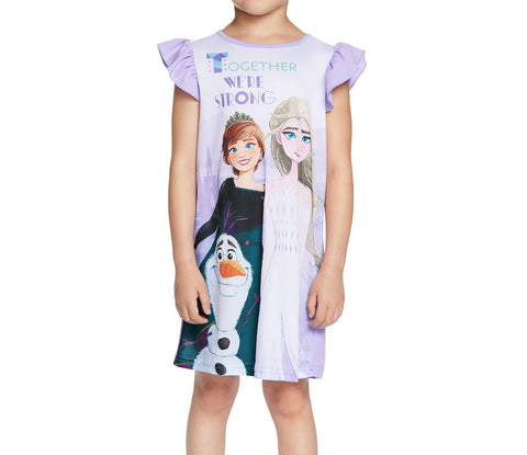 Disney Girls' Frozen 2 3-Pack Nightgown, FROZEN MAGIC 2, 4