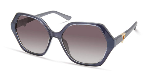 GUESS Women's Trendy Geometric Square Sunglasses, Grey, 57mm GUESS