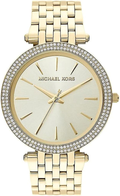 Michael Kors Women's Watch Darci, 39mm case Size, Three Hand Movement, Stainless Steel Strap, Gold, std, Bracelet Michael Kors