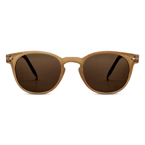 Peepers by PeeperSpecs Women's Boho Reading Sunglasses Round, Amber, 47 + 2.5 Peepers by PeeperSpecs