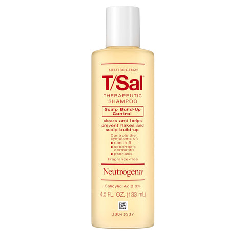 Neutrogena T/Sal Therapeutic Scalp Shampoo for Scalp Build-Up Control with 3% Salicylic Acid, Scalp Treatment for Dandruff, Scalp Psoriasis & Seborrheic Dermatitis Relief, 4.5 fl. oz Neutrogena