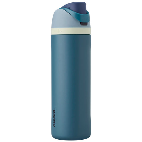 Owala FreeSip Insulated Stainless Steel Water Bottle with Straw for Sports, Travel, and School BPA-Free Sports Water Bottle, 24 oz, Denim Owala