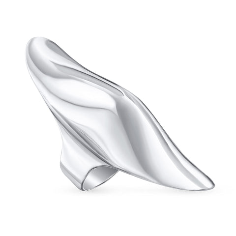 Geometric Unique Fashion Statement Full Finger Ring For Women For Teen .925 Sterling Silver Bling Jewelry