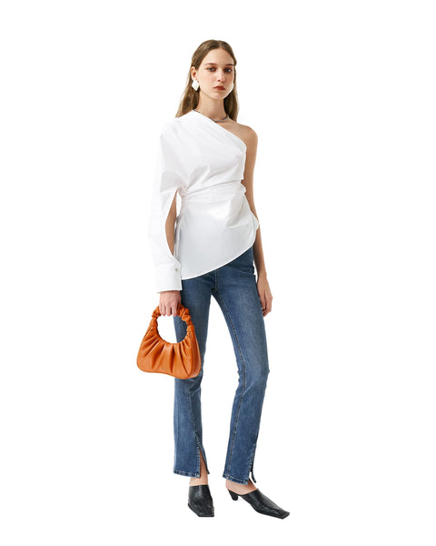 JW PEI Women's Gabbi Ruched Hobo Handbag (Orange) JW PEI