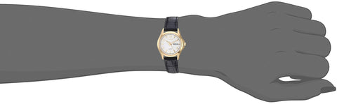 Citizen Quartz Womens Watch, Stainless Steel with Leather strap, Casual, Brown (Model: EQ0593-26A) Citizen